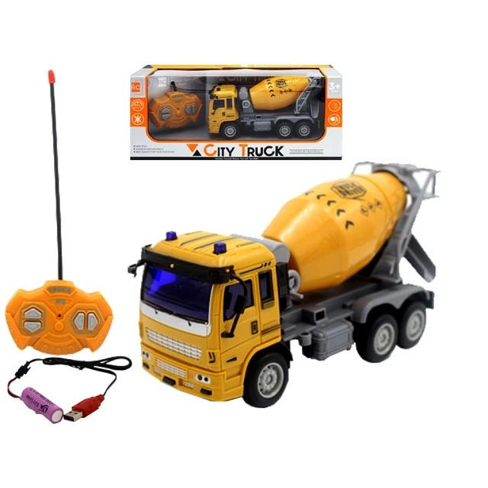 Camion-cisterna ciment City truck 1:30 R/C acumulator