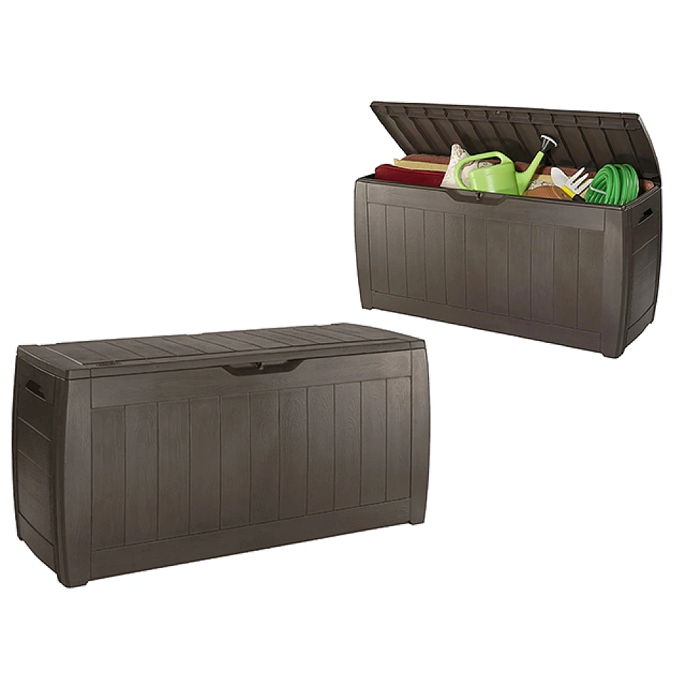 Lada pentru depozitare Keter Hollywood 270l, 117.5X45X57.3 cm, brun