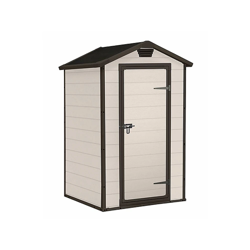 Casuta de gradina Manor 4X3, 129X103X196 cm, bej
