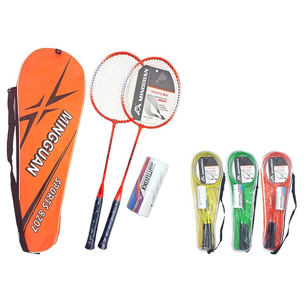 Set palete pentru badminton + 3 fluturasi