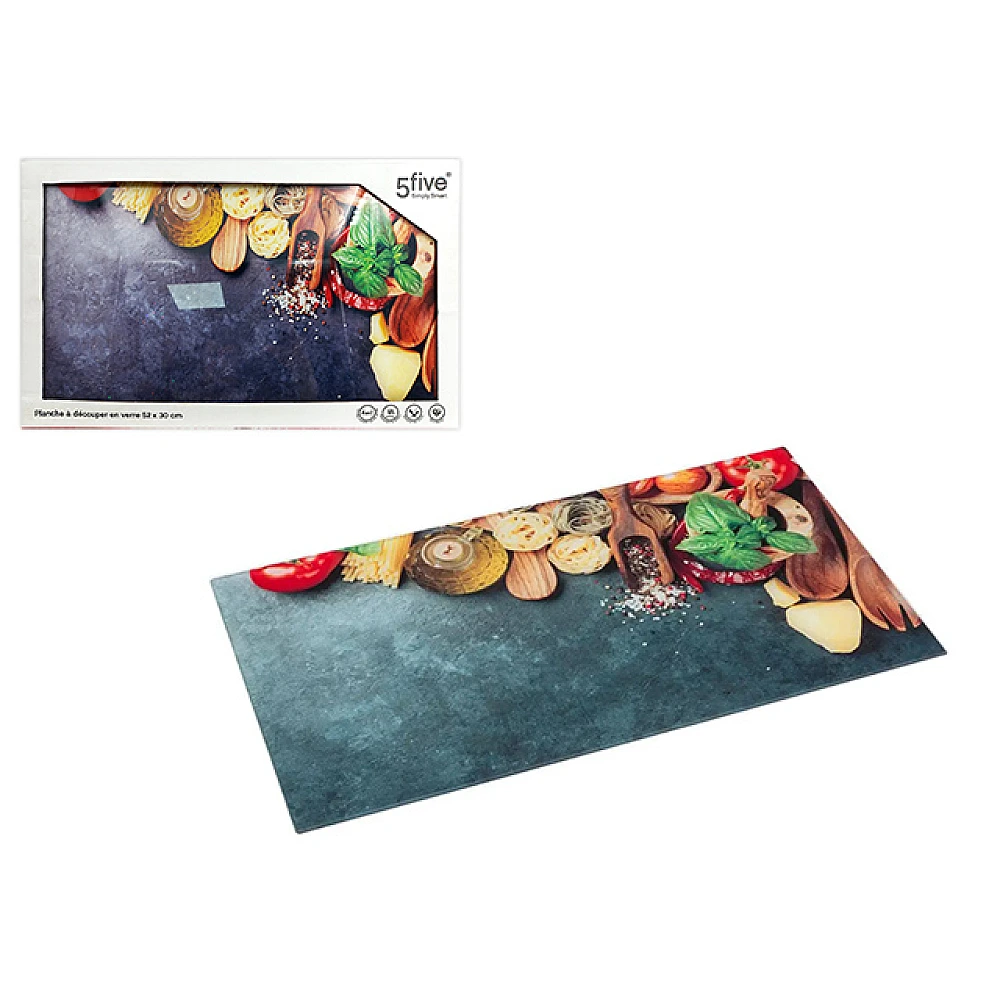 Tocator din sticla Five 52X29cm