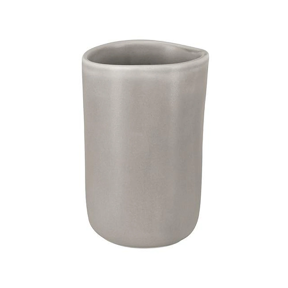 Pahar pentru periute de dinti Spirella Sina, gri, din ceramică