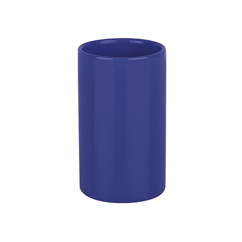 Pahar pentru periute de dinti Spirella Tube, violet, din partelan