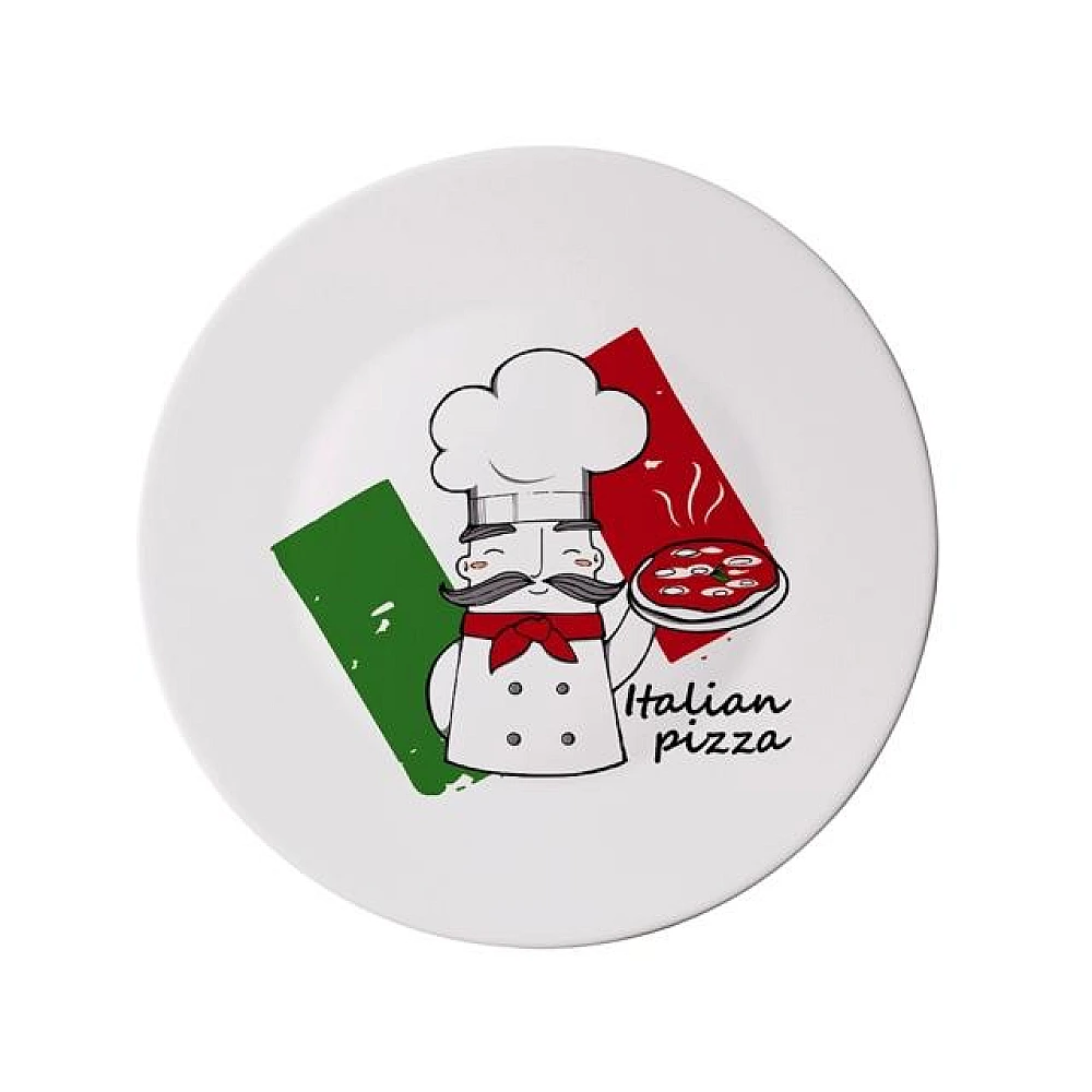 Platou pentru pizza 33cm Pizza Chief, sticla de opal