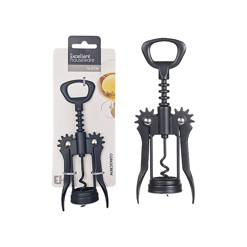 Tirbuson cu 2 mansete EH 16.5 cm, negru, metalic