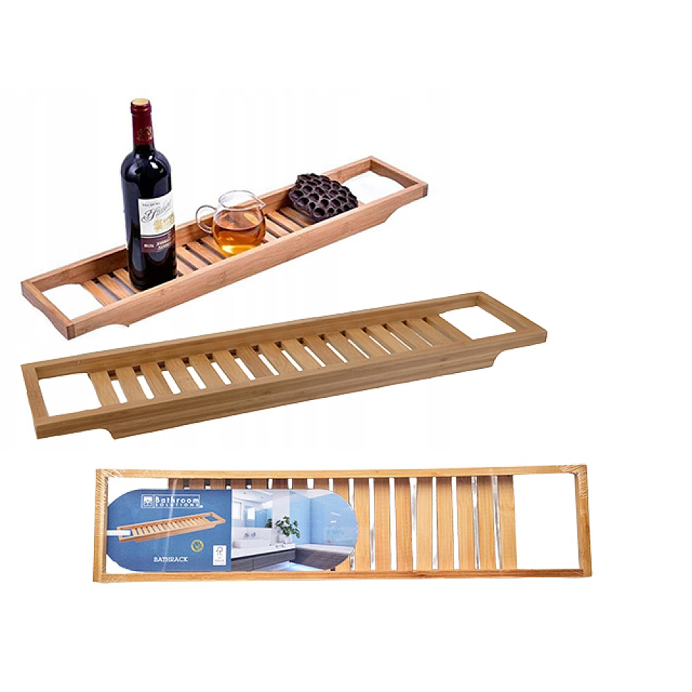 Raft pentru baie EH 64X15X3.8 cm, din bambus