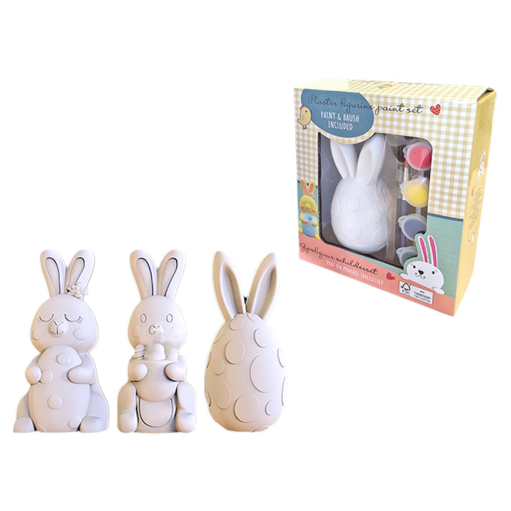 Set creativ pentru pictura (1 figurina + vopsele + pensula)