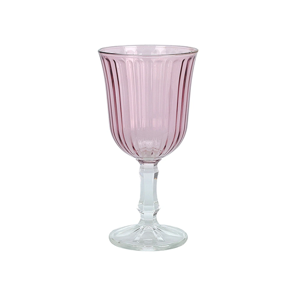 Pocal pentru vin Stripe 240ml, roz