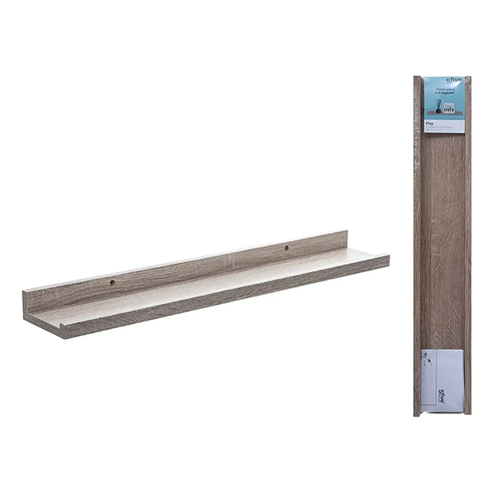 Raft 58X10X4cm Five Fixy, natural, MDF