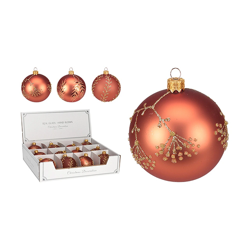 Glob pentru brad din sticla 60mm 