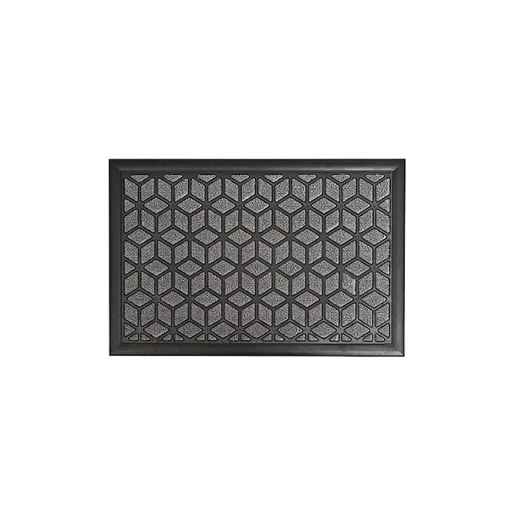 Covoras pentru antreu 40X60cm Luance Island, PP/cauciuc, gri