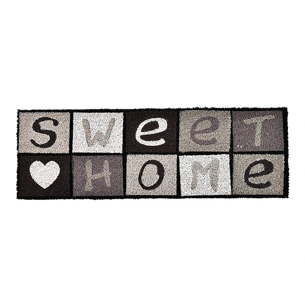 Covoras pentru antreu din cocos 25X75cm Luance Home, gri