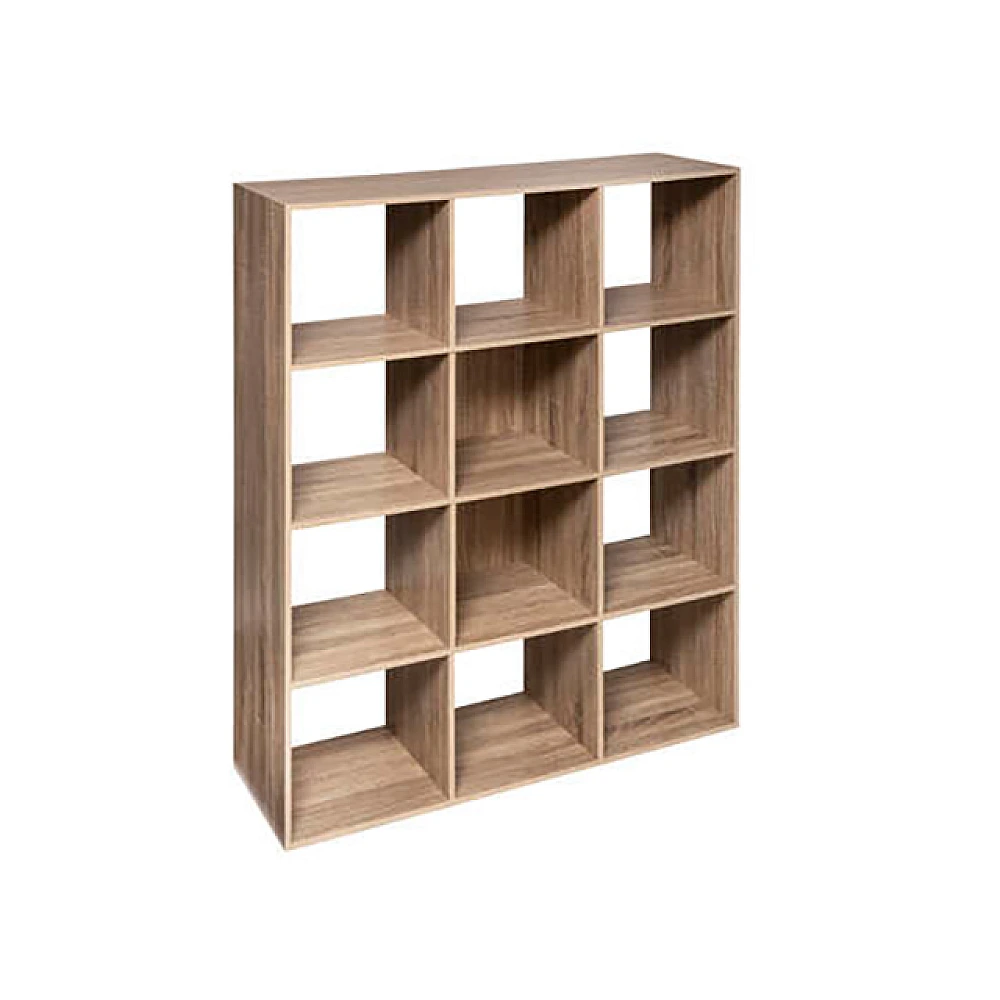 Modul de mobila 100.8X32X134cm Five, 12 rafturi, natural