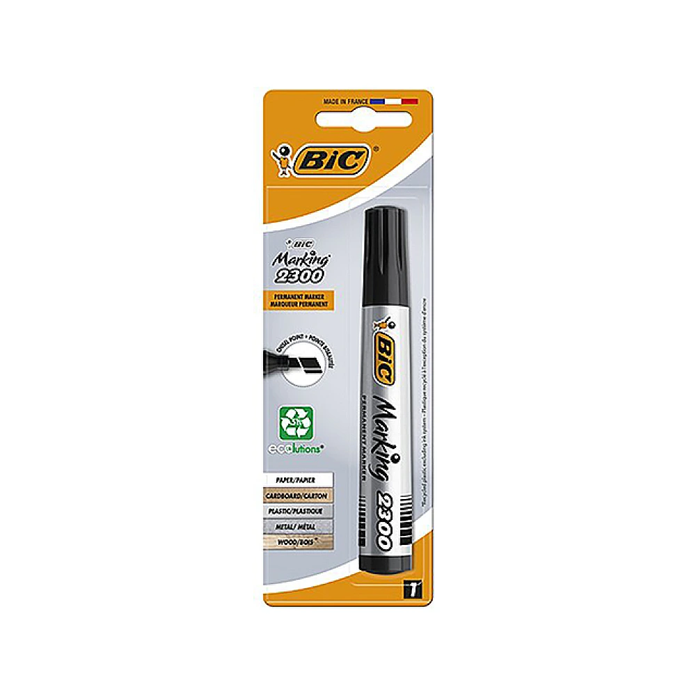 Marker BIC 2300 permanent ECOlutions, negru 