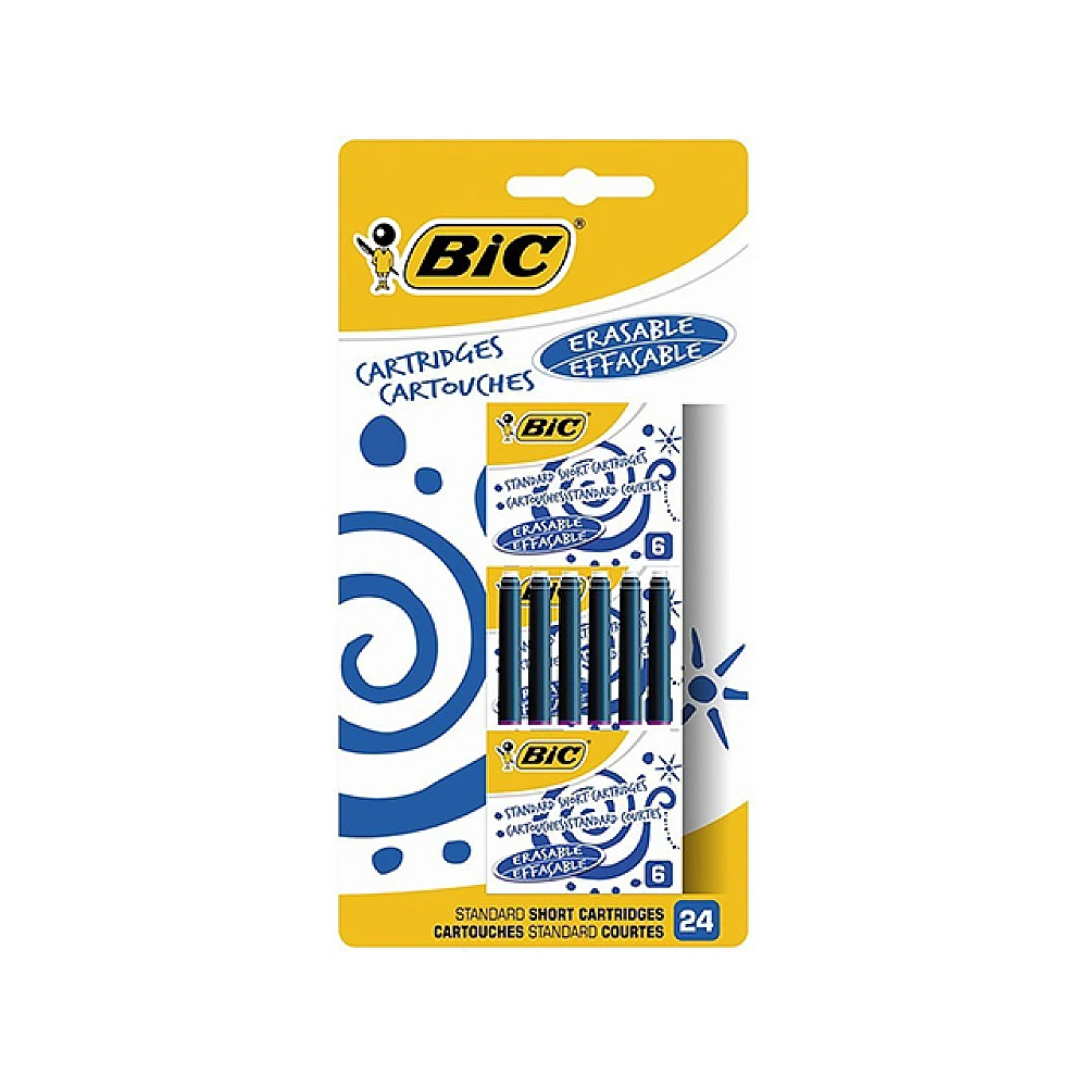 Set cartușe de cerneală Bic 24 buc, albastre, blister