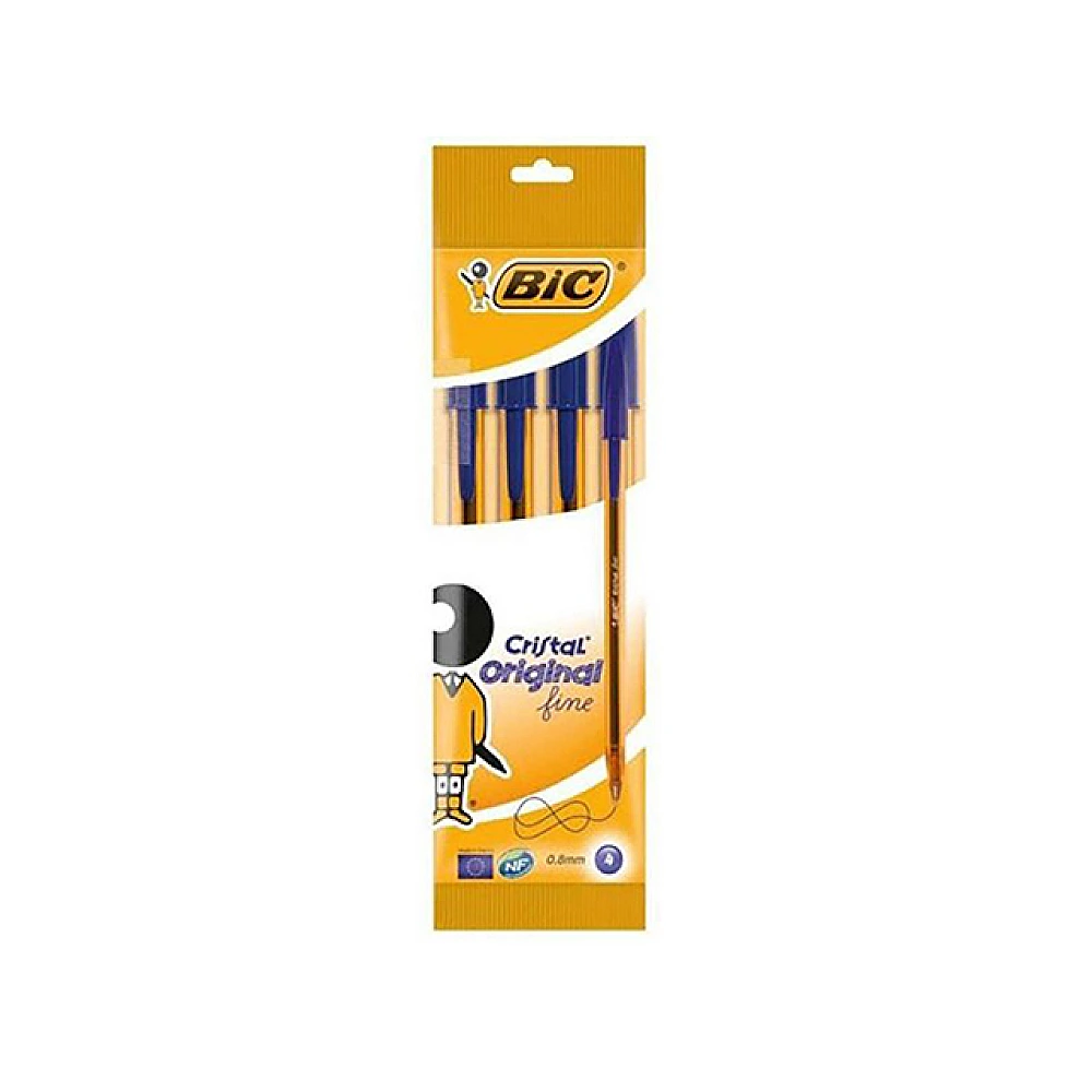 Set pixuri BIC Cristal Original Fine 4buc, blister