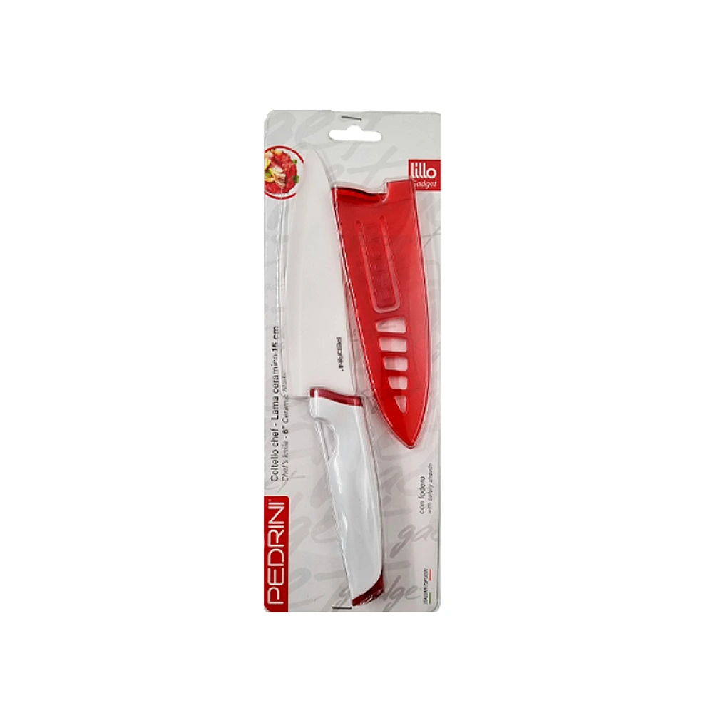 Cutit din ceramica Gadget Lillo lama 15cm, lungime 28cm, in husa