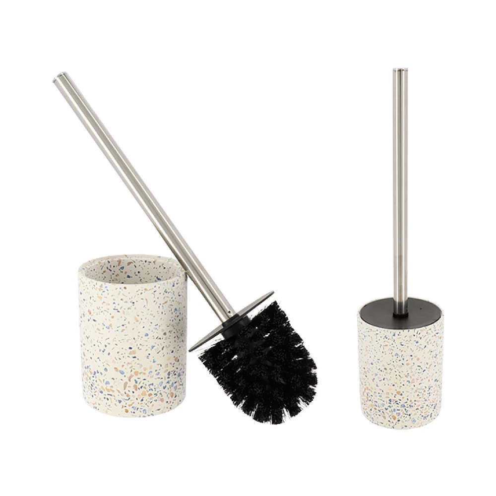 Perie WC cu suport Tendance Terazzo H36cm, D9.5cm