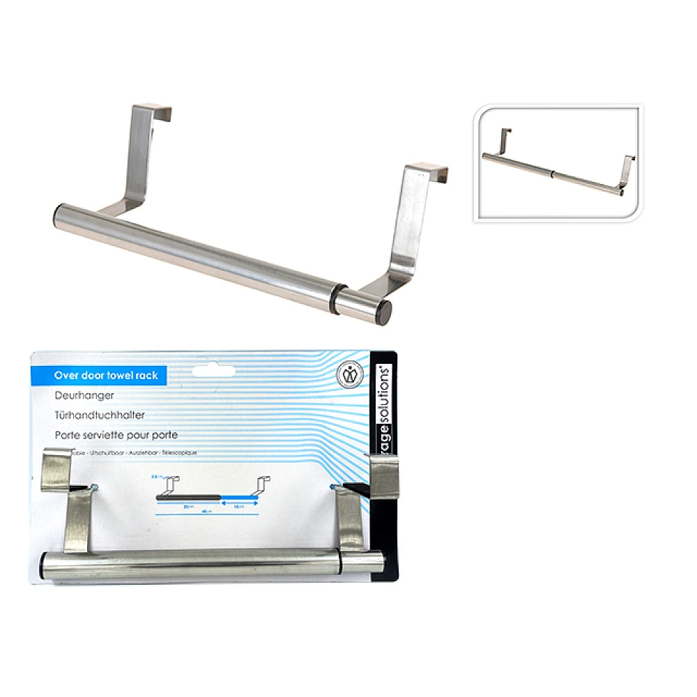 Suport extensibil pentru prosoape pe usa 25-40cm, metal