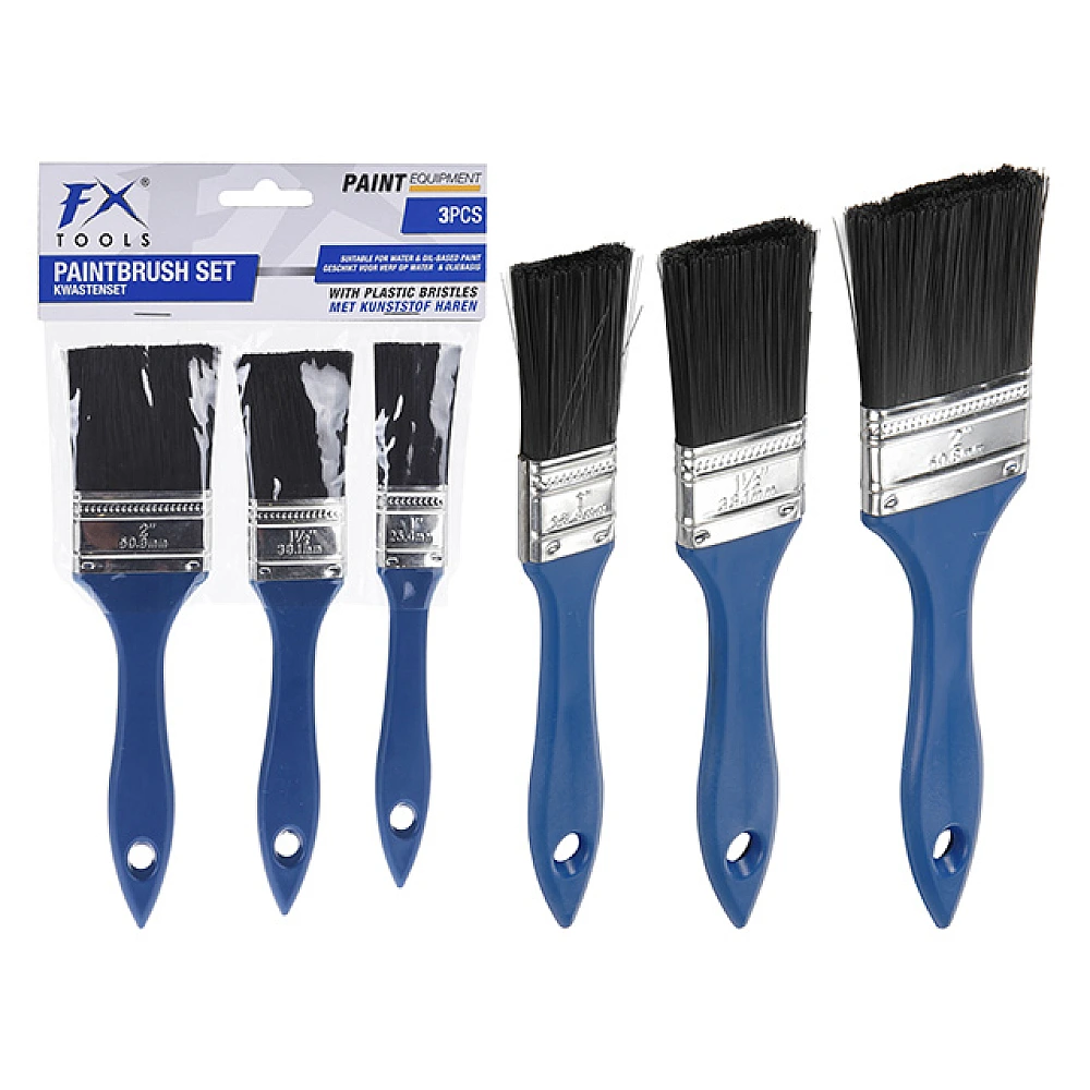 Set de perii de uz casnic 3 buc (2.5cm, 3.8cm, 5cm), miner din plastica