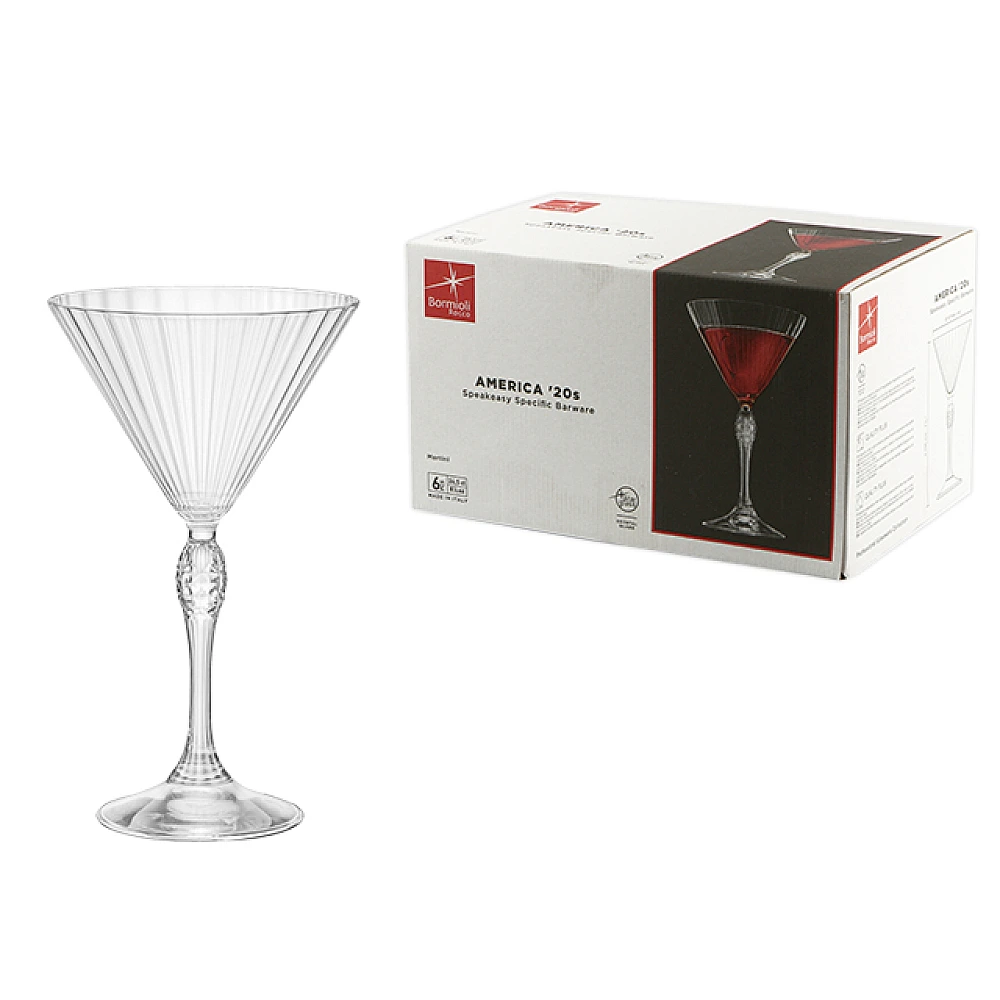 Set 6 pahare pentru martini America'20s, 245ml