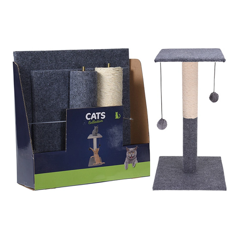 Centrul de joc pentru pisici Cats: Stalp de zgariere, raft, 2mingi