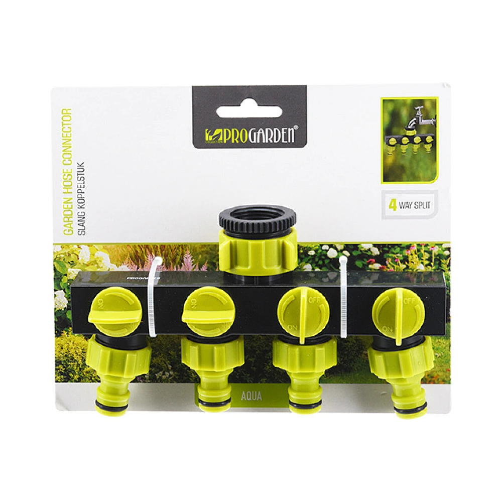 Distribuitor cu 4 canale, verde