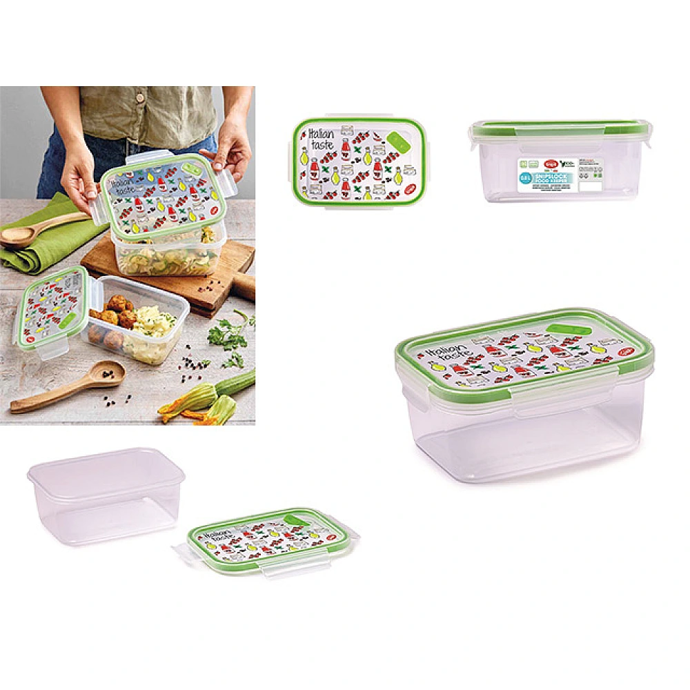 Caserola sigilata Food Keeper 0.8l, 18X13.5X8cm, cu supapa