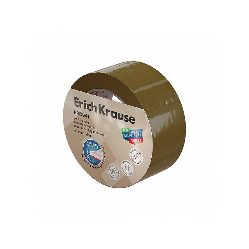 Banda adeziva 50mX48 mm ErichKrause Brown, cafenie