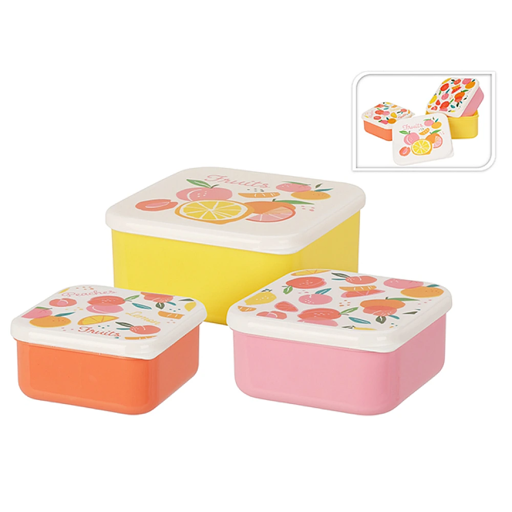 Set caserole cu capac pentru copii EH 3 buc