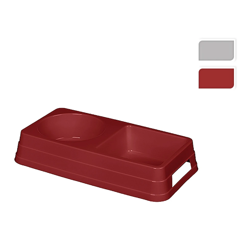 Castron dublu pentru animale Lucky Pet 0.45l/0.36l