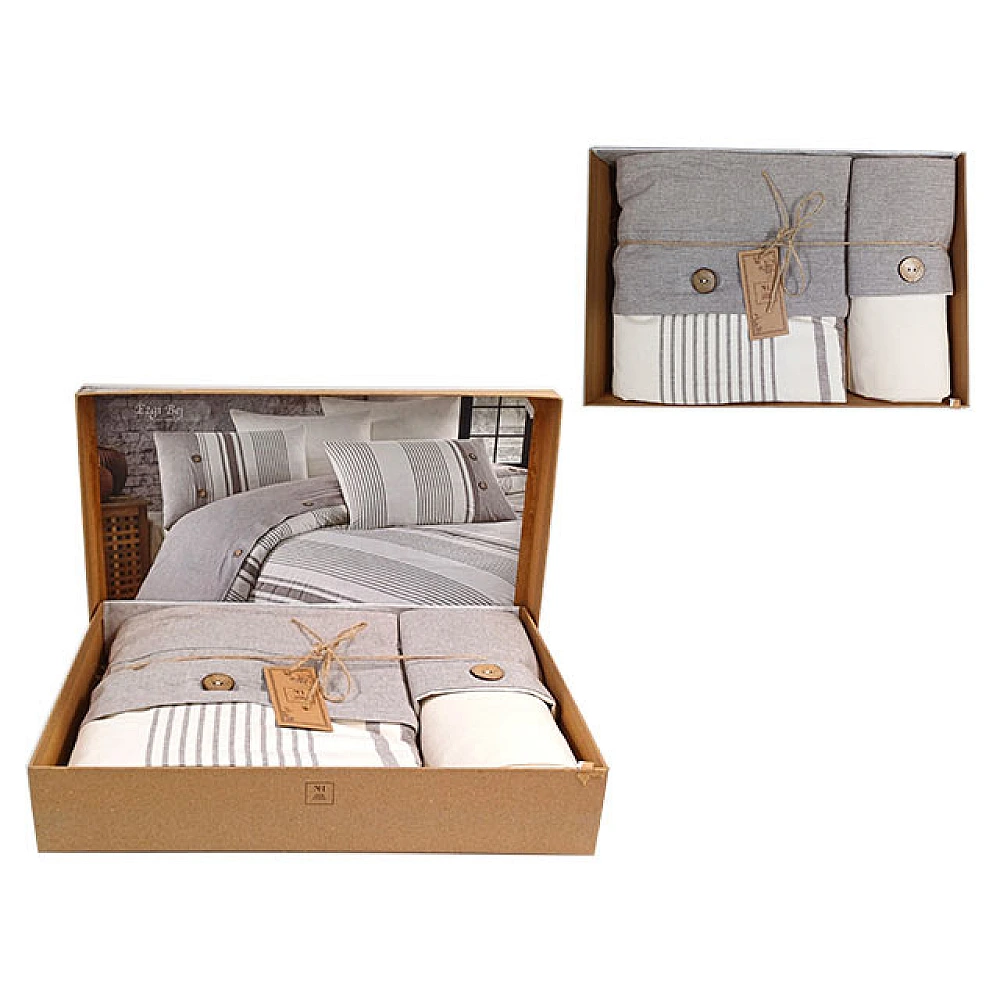 Lenjerie de pat Euro 2 NH Ezgi Bej, in