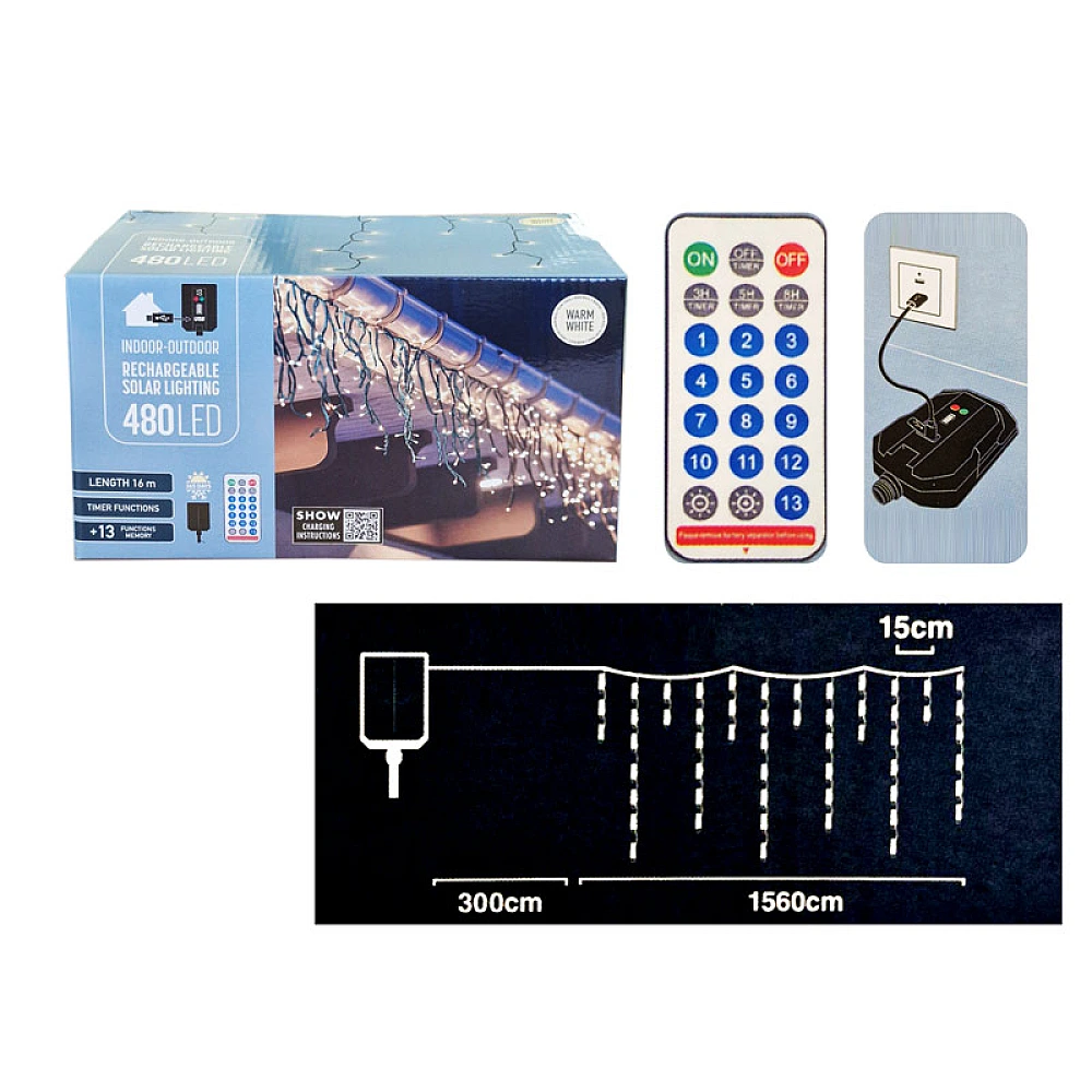 Luminite pe baterie solara 