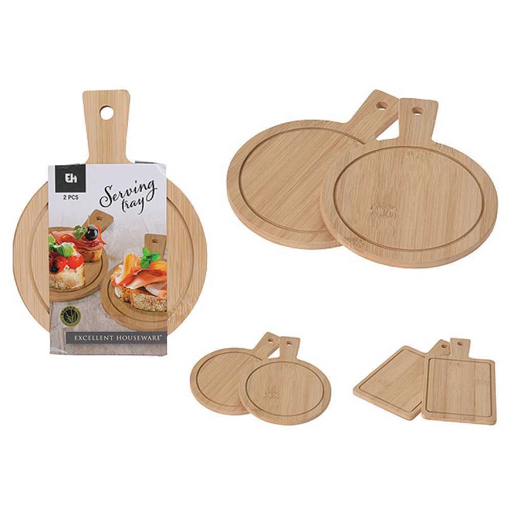 Set suport EH 2buc 19X11cm/ D14X19cm, bambus