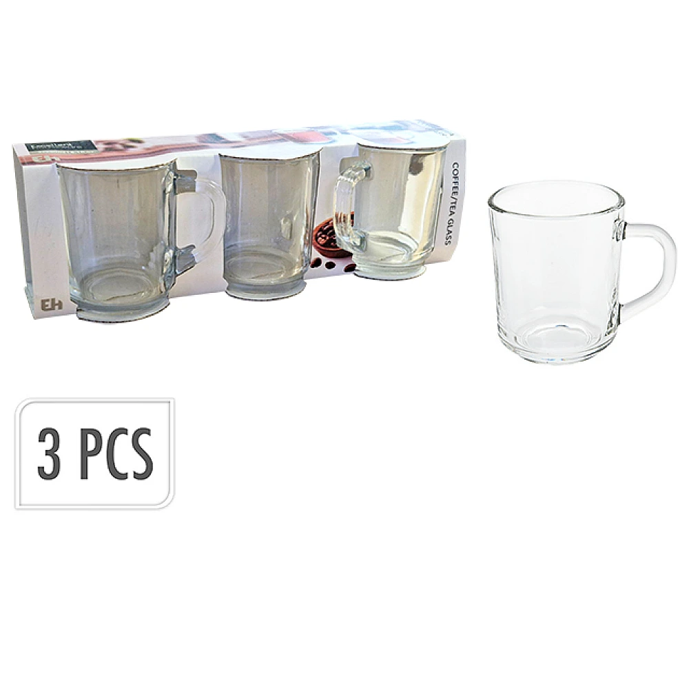 Set cani EH 3 buc, 240 ml, sticla