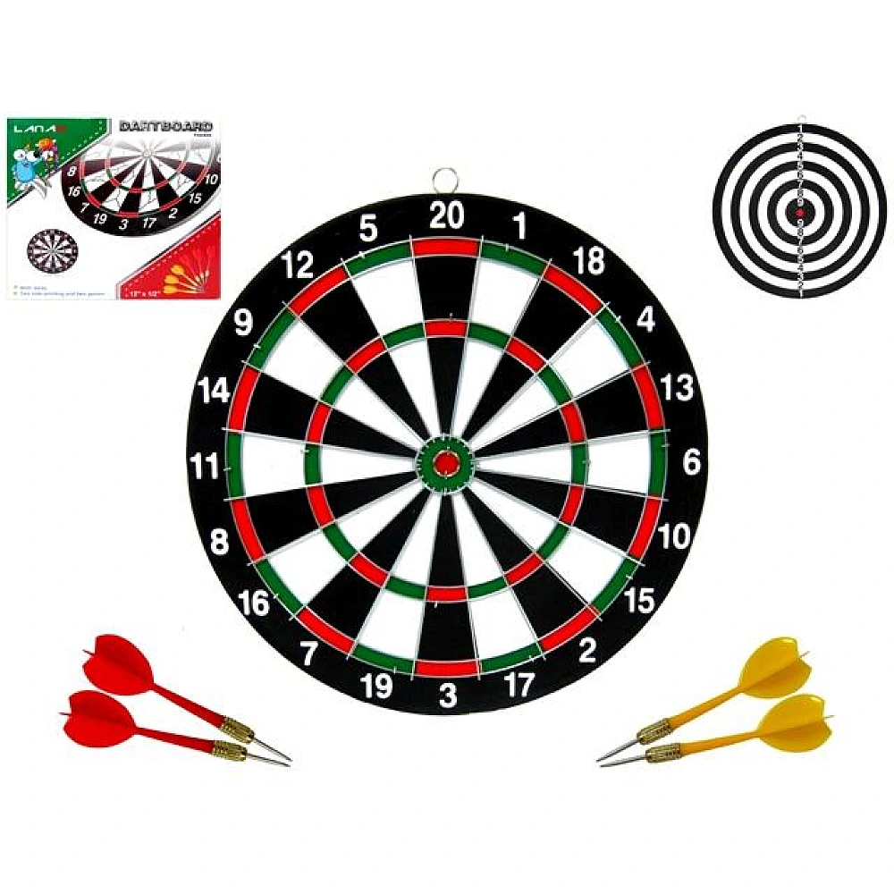 Darts D30cm, grosimea 1cm si 4 sageti