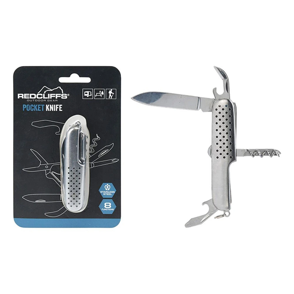 Cutit de buzunar Redcliffs 8 functii, 9cm
