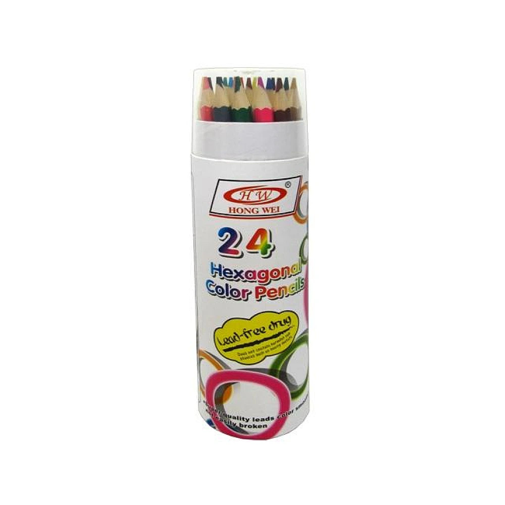 Set creioane colorate 24buc In tub