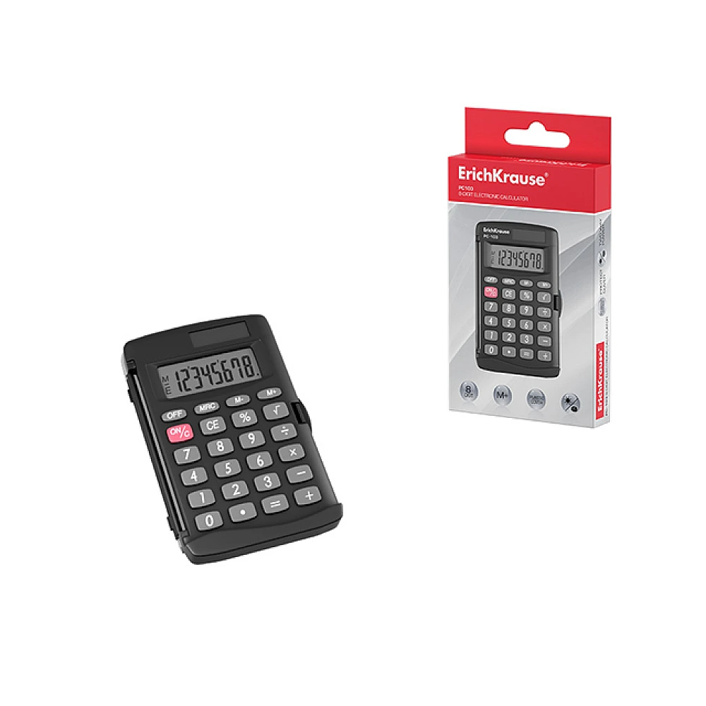 Calculator 8-Digit ErichKrause PC-103 Classic, negru