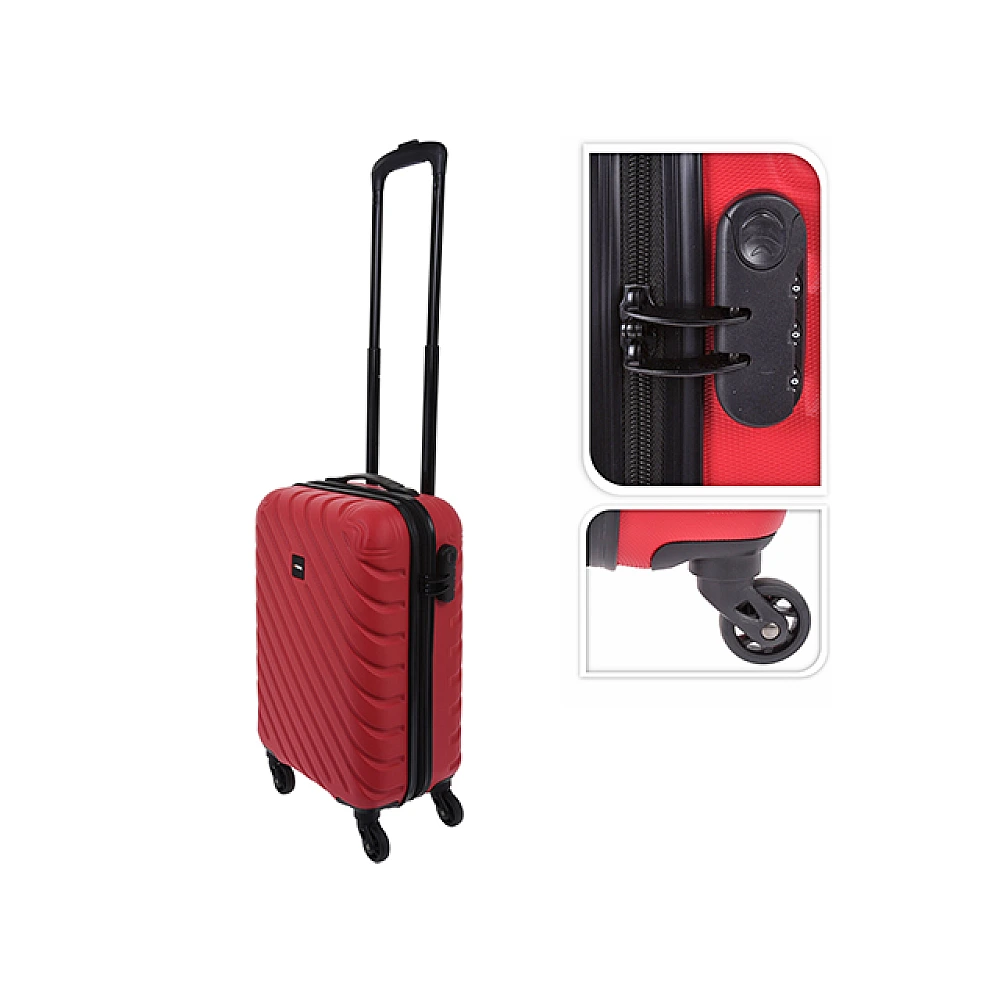 Valiza-troller ProWorld 28l 53X33X22cm plastic, rosie