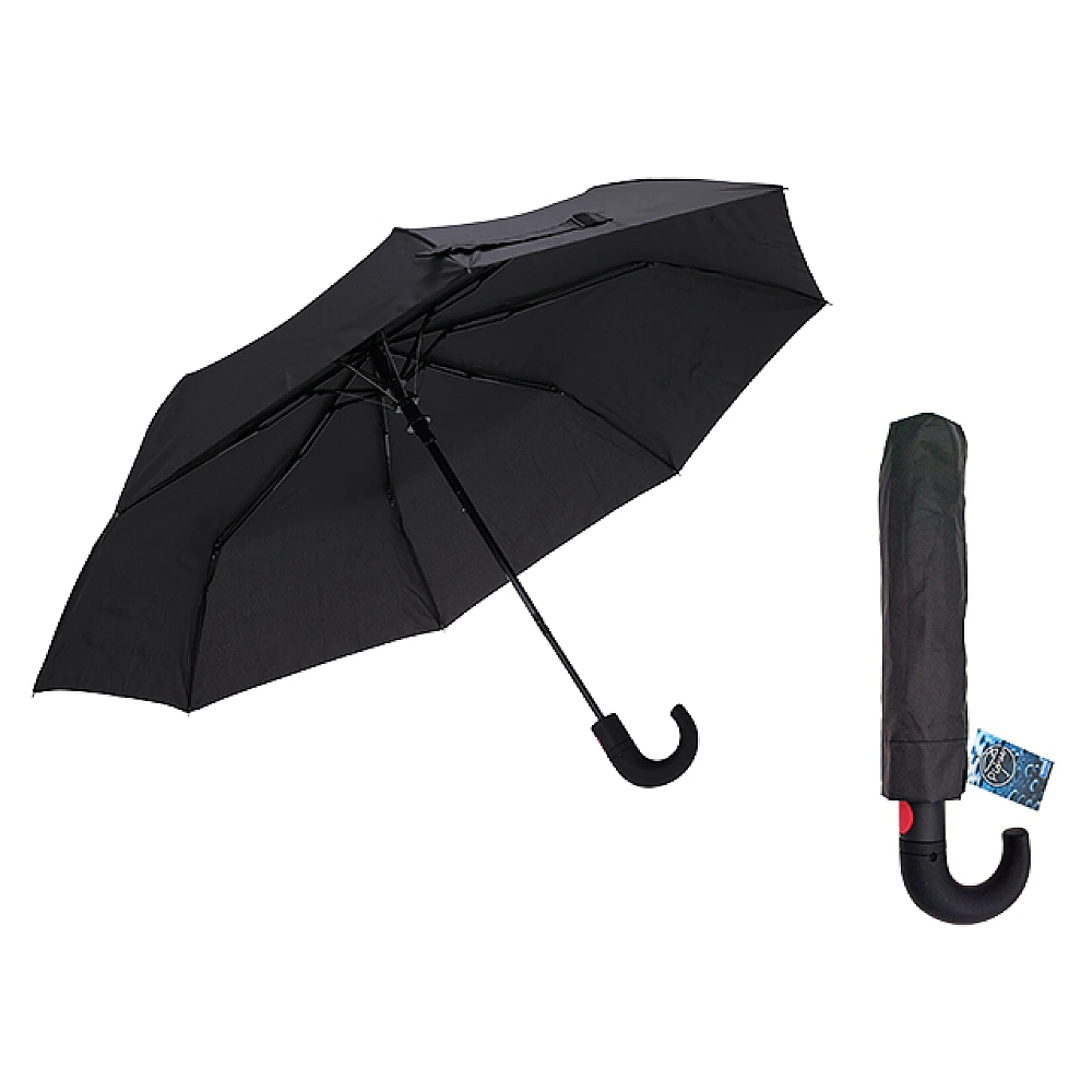 Umbrela pliabila automata Piove D97cm H60cm 8 spite, monocolora