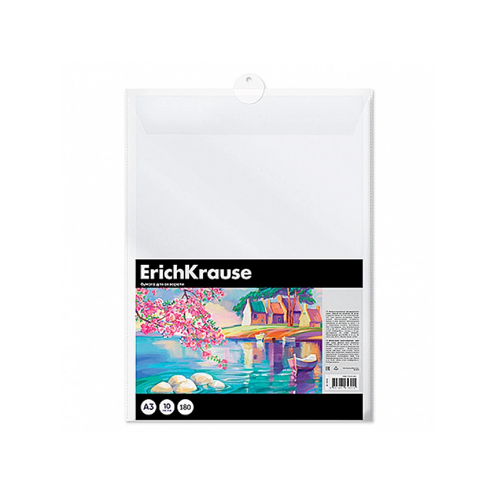 Hartie acuarela Erich Krause Art Spirit A3, 10 foi, dosar din plastic