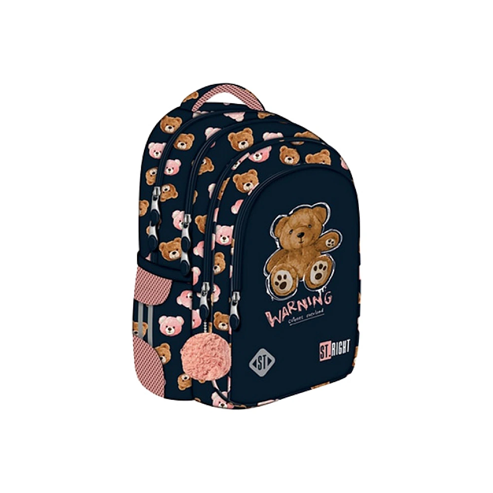 Ghiozdan scolar St.Right Teddy Bear 32X20X43 cm