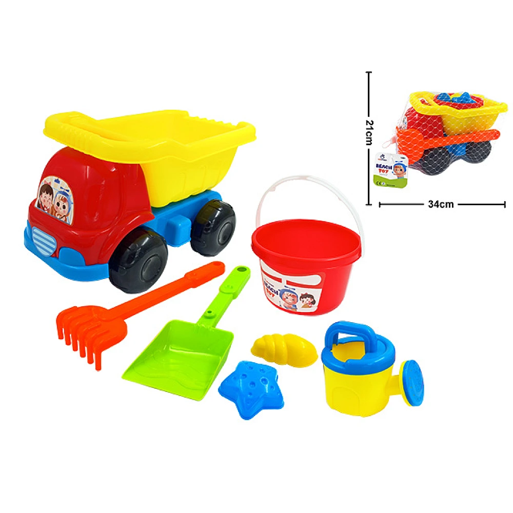 Set de jucarii pentru nisip in masina 7buc, 34X21cm
