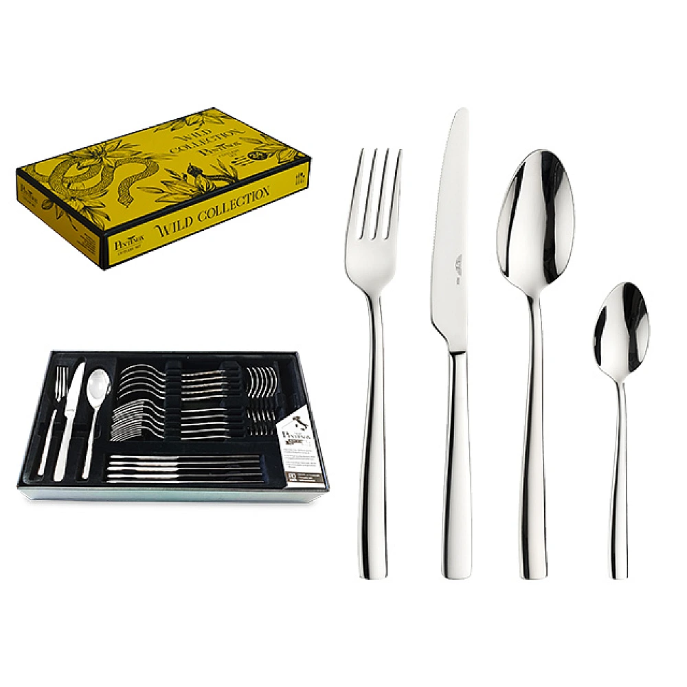 Set de tacâmuri Pinti Tiger 24buc, inox
