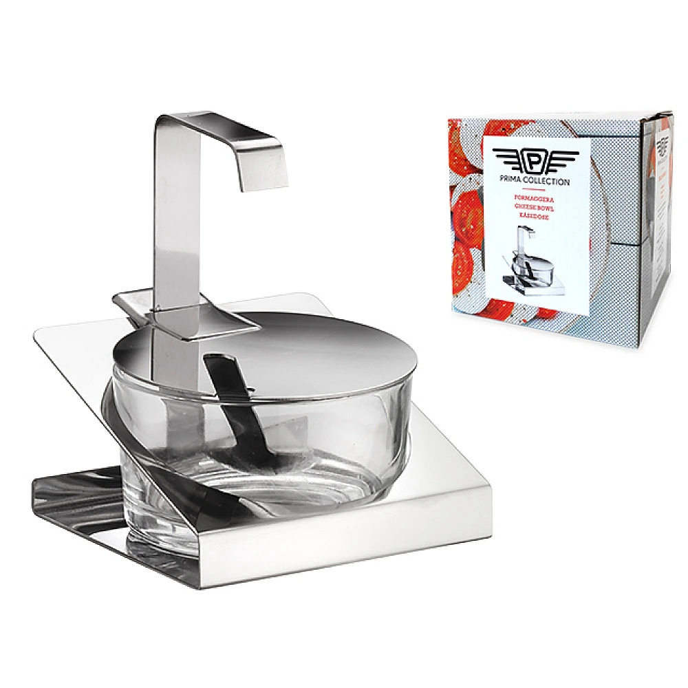 Set menaj pentru zahar/parmezan Pinti Prima (recipient, suport, lingura)