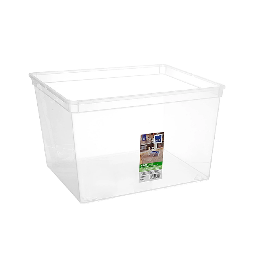 Cutie cu capac C-box Cube 27l, 40X34XH25cm, transparenta
