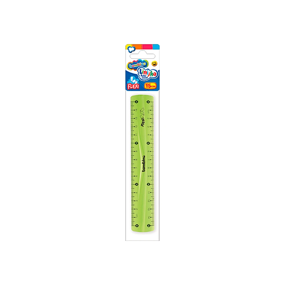 Rigla flexibila 15 cm, BAMBINO