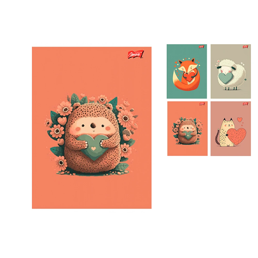 Caiet A5 32 foi linie Heart