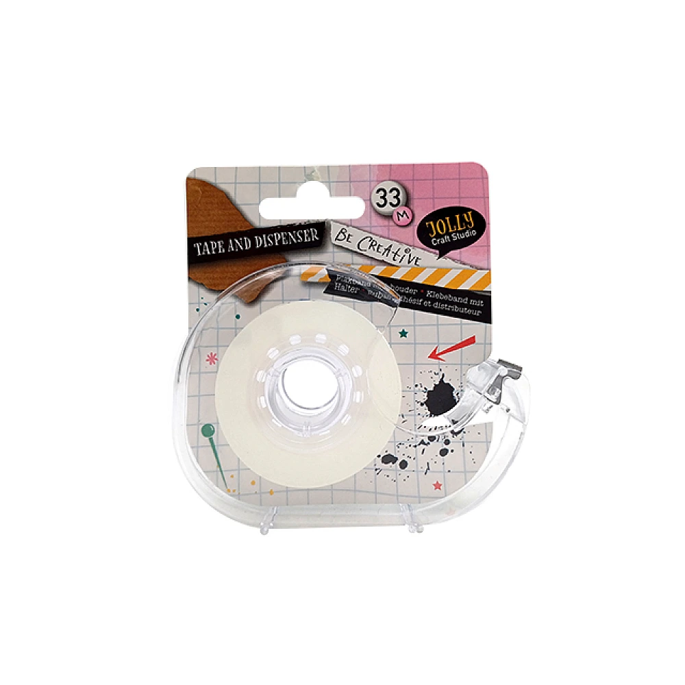 Banda adeziva 33mX18mm in dispenser transparent